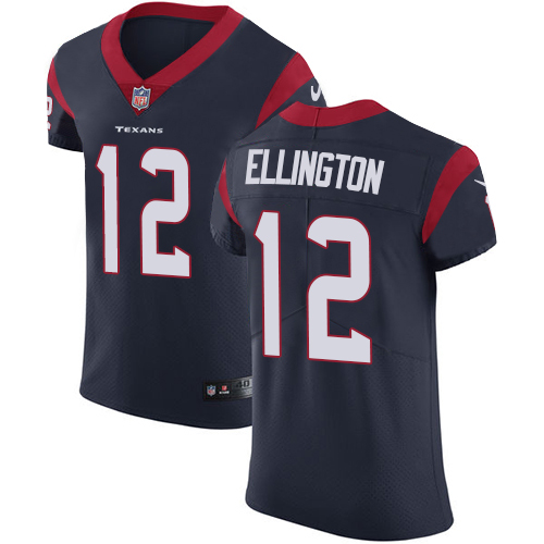 Nike Texans #12 Bruce Ellington Navy Blue Team Color Men's Stitched NFL Vapor Untouchable Elite Jersey